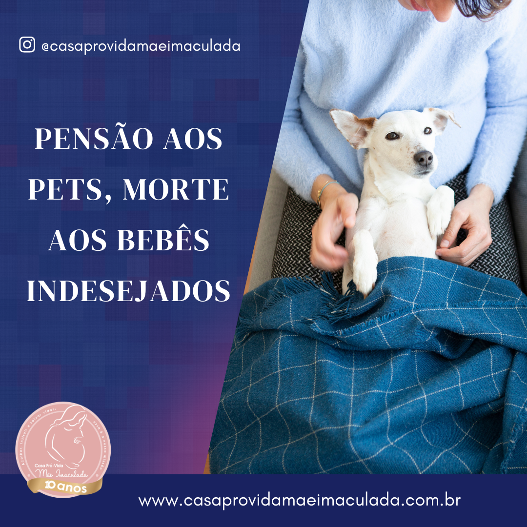 PENSÃO AOS PETS, MORTE AOS BEBÊS INDESEJADOS